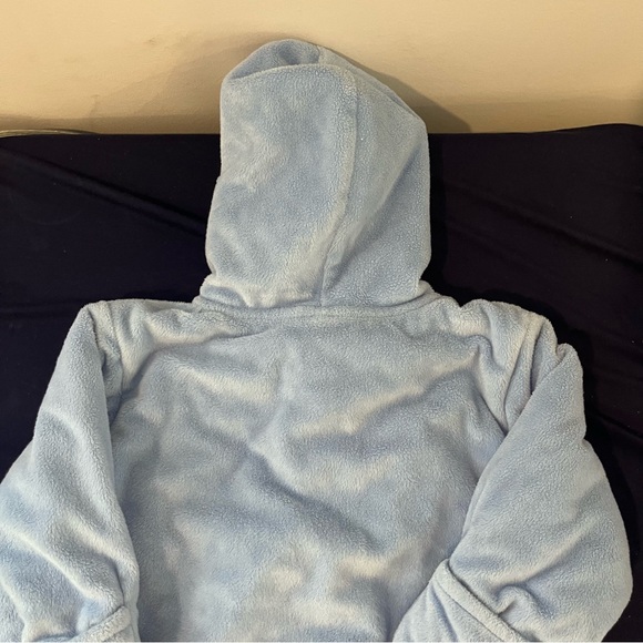 Child Of Mine By Carters Baby Boy Snowsuit Light Blue 3-6m Hooded Fleece Mittens - Picture 8 of 9